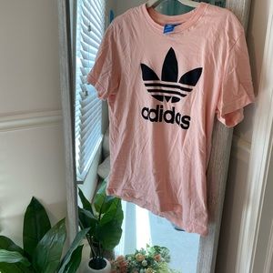 Adidas blush pink oversized shirt